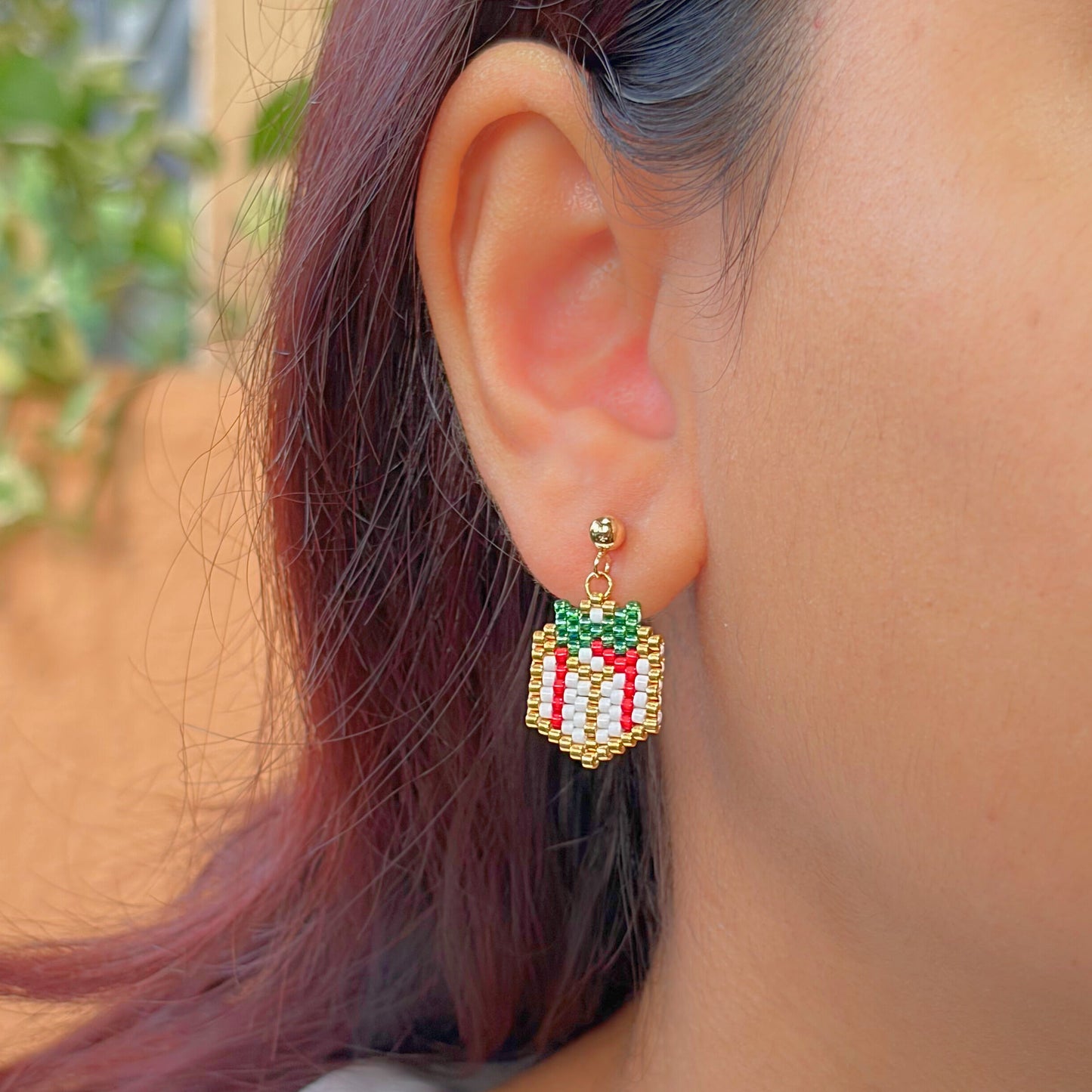 Holiday Gift Beaded Charm