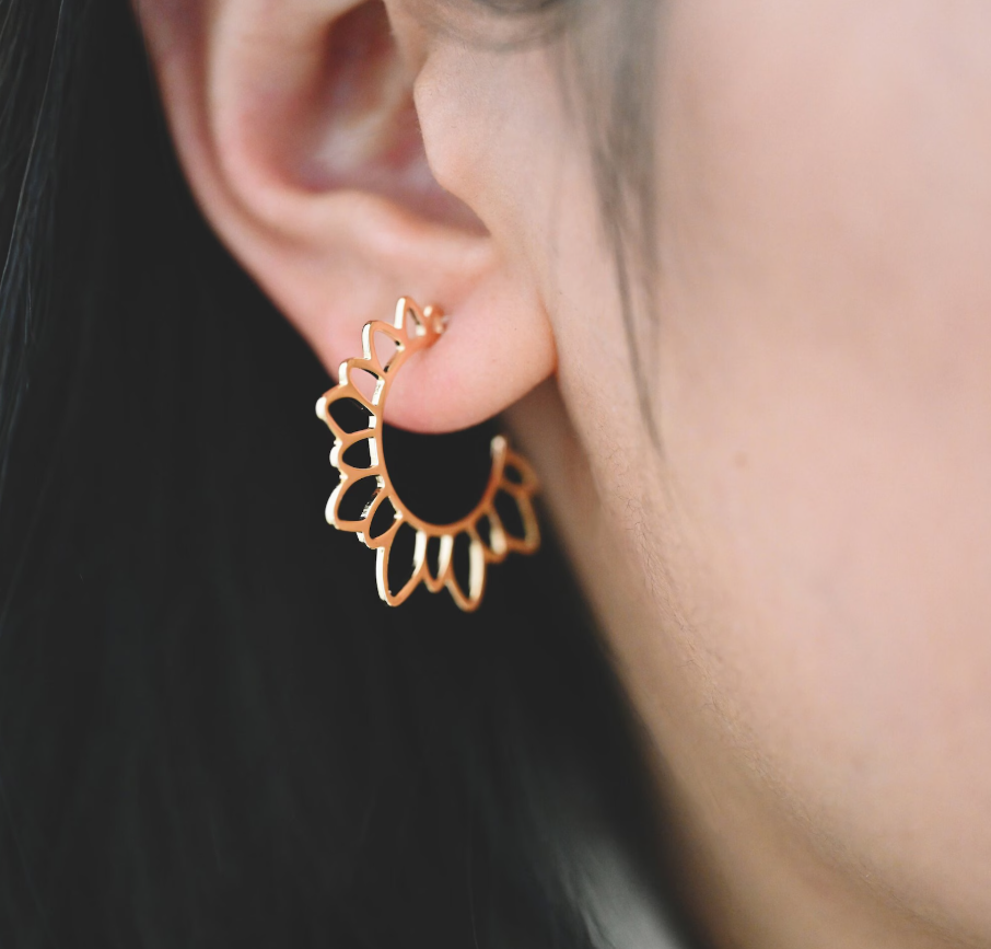 Flower Burst Hoops