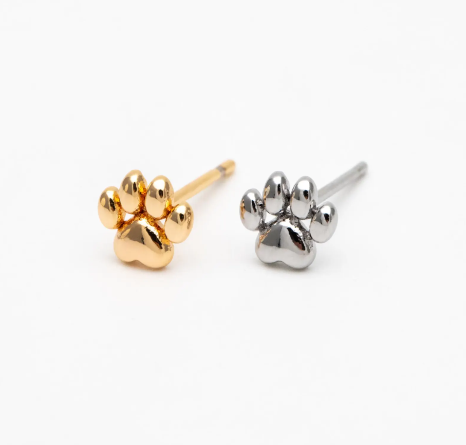Pawprint Studs