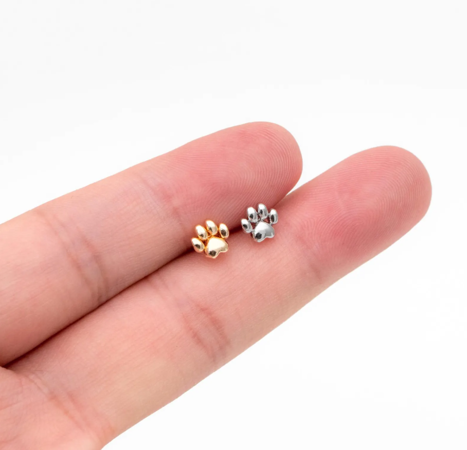 Pawprint Studs
