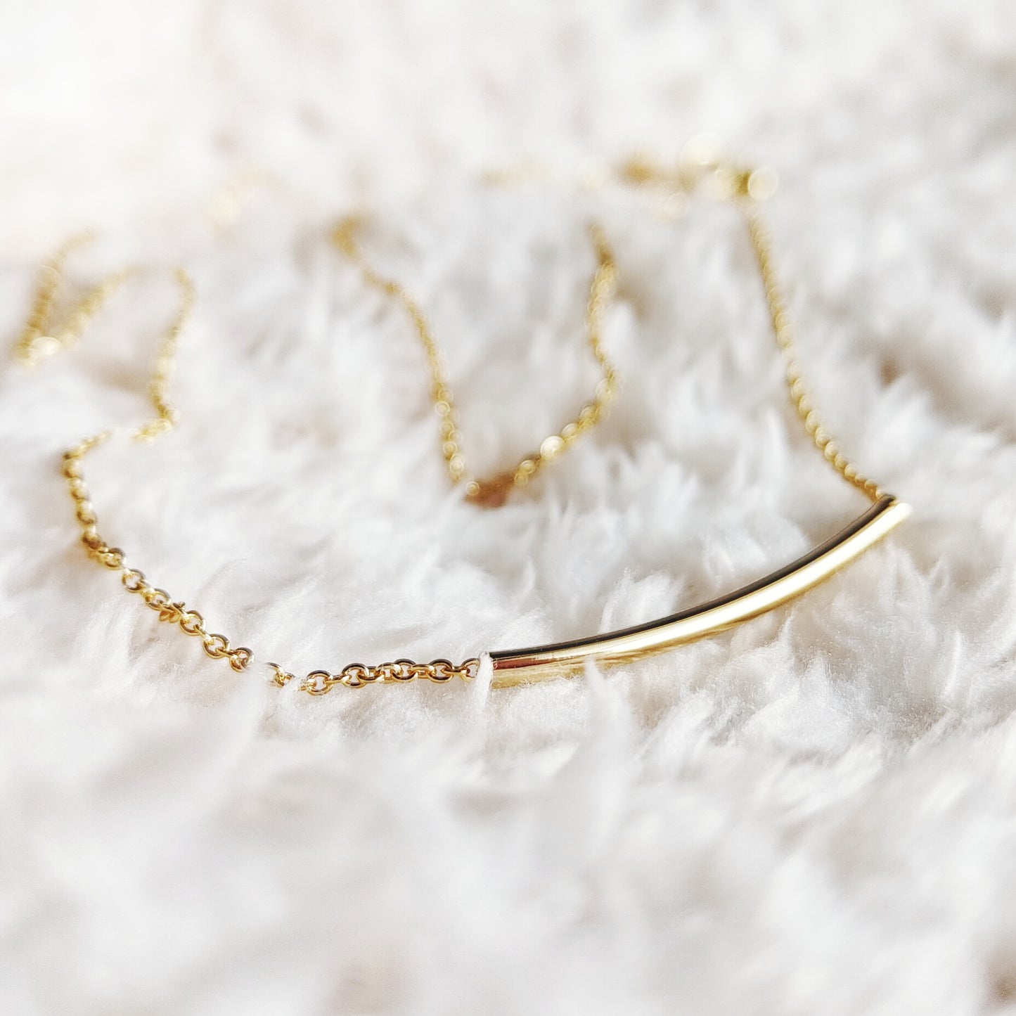 Minimal Tube Necklace