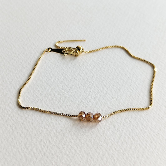 SLAY jewelry - Adjustable bracelet in champagne gold