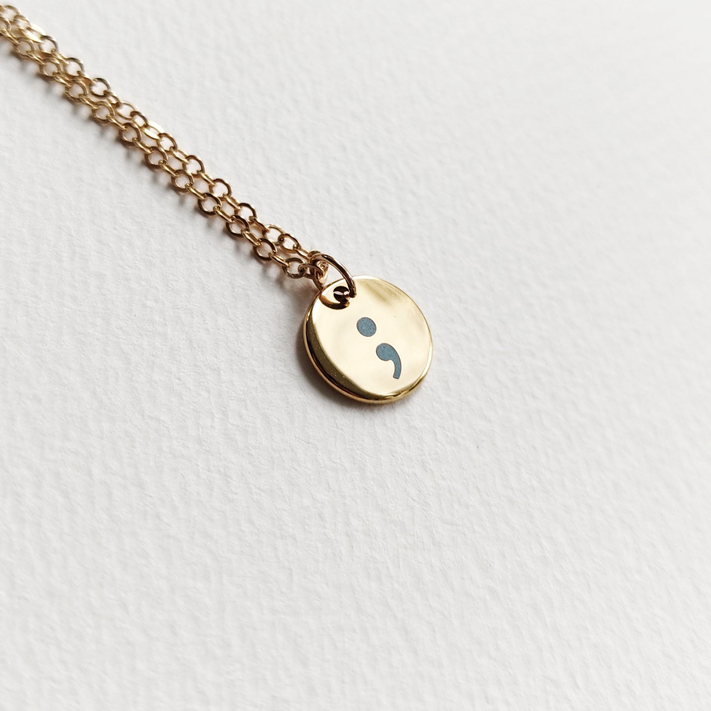 Semicolon Necklace