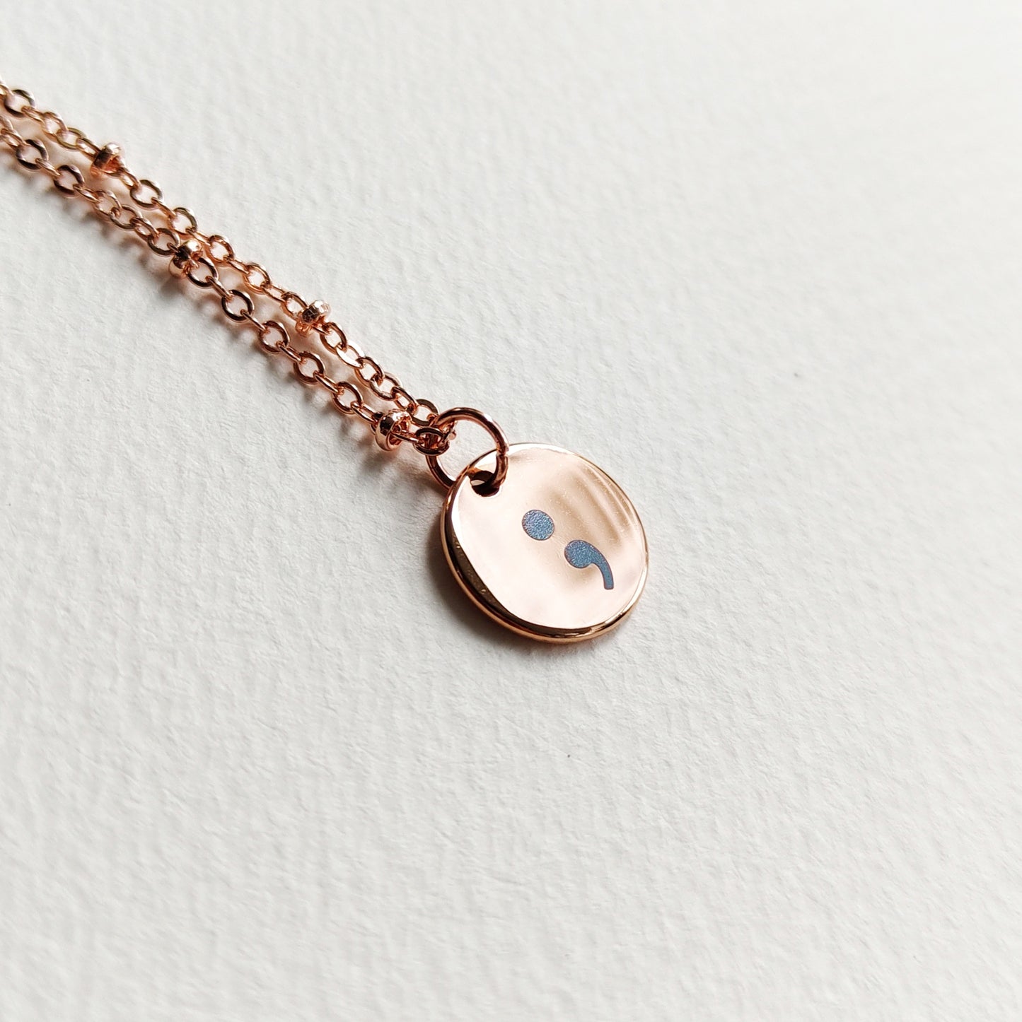 Semicolon Necklace