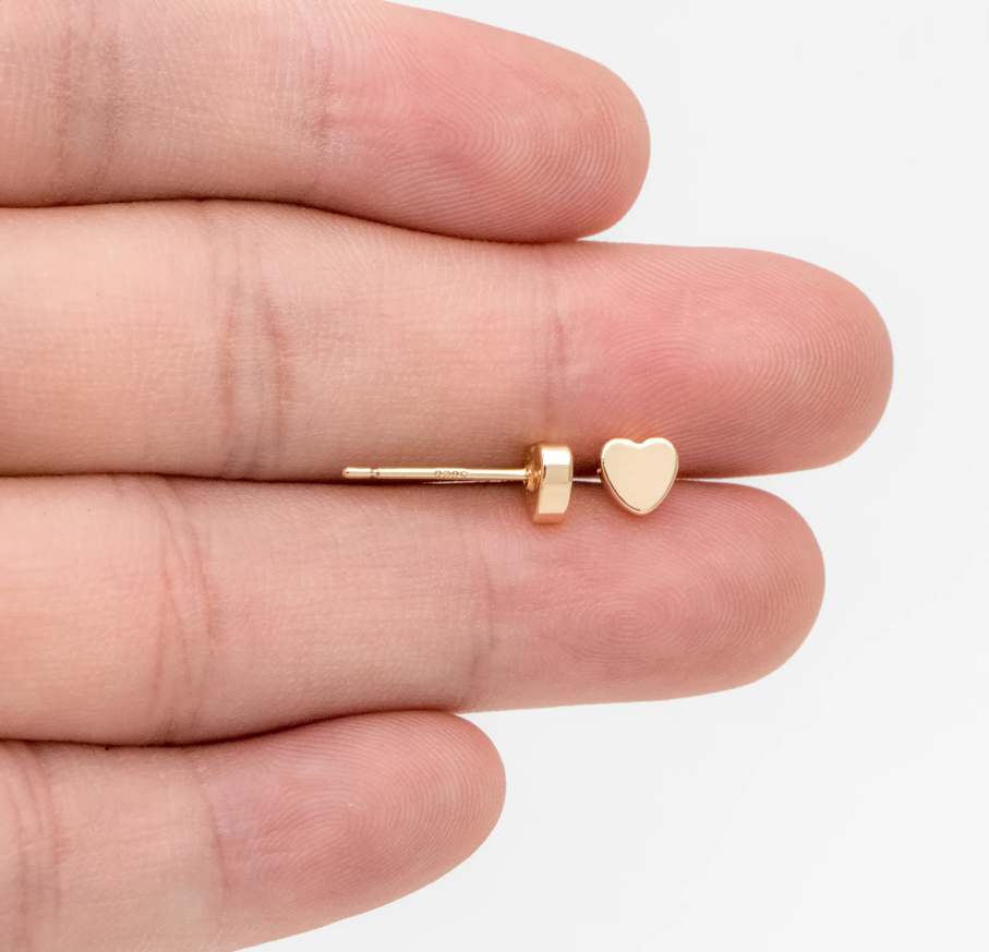 Mini Heart Studs