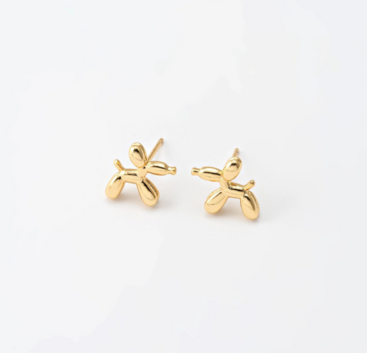Puppy Balloon Stud Earrings