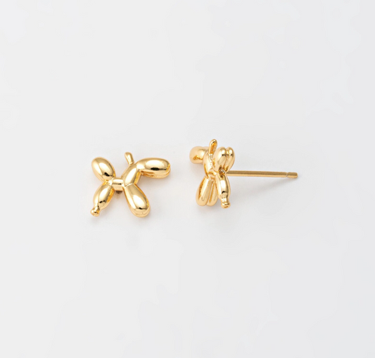 Puppy Balloon Stud Earrings